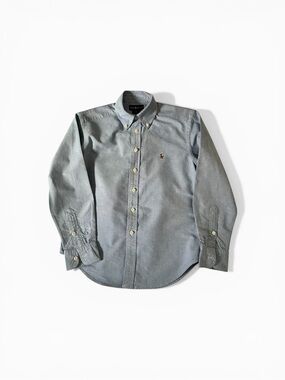 Ralph Lauren Light Blue Long-Sleeve Button-Down Oxford Shirt